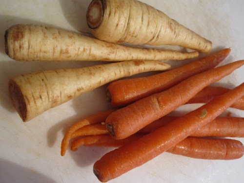 carrots and parsnips